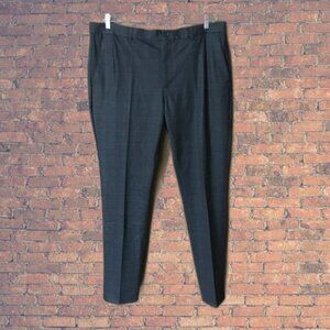 7 Diamonds Men's Cullen Dark Navy Plaid Pants Slacks Trousers-38x43